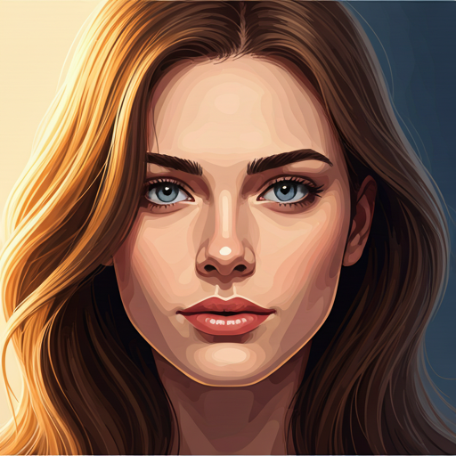 Portrait of a calm individual with a gentle gaze